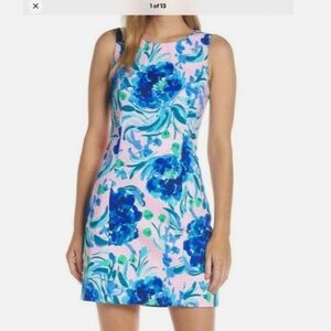 Lilly Pulitzer Mila Stretch Dress Pink Tropics Tint Sweet Pea size 12